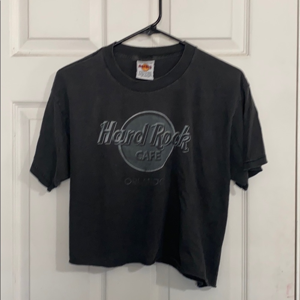 Hard rock crop top